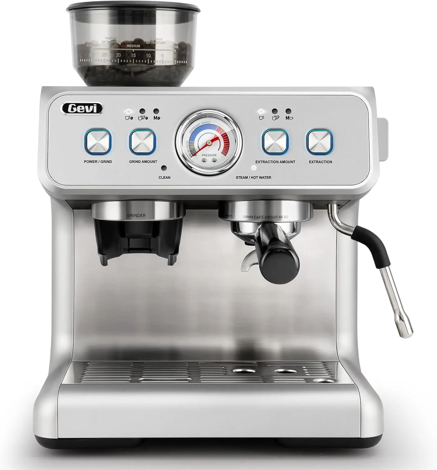 Espresso Machine Stainless Steel Home Coffee Maker