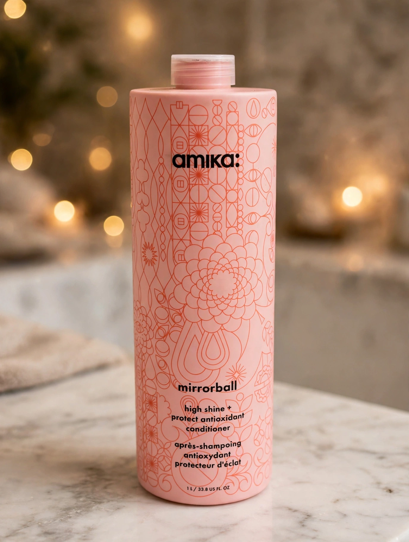 amika Mirrorball High Shine + Protect Antioxidant Conditioner — 1 Liter Salon Size