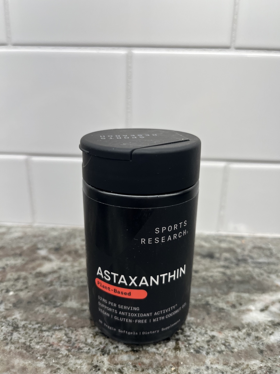 Sports Research Astaxanthin 12mg bottle