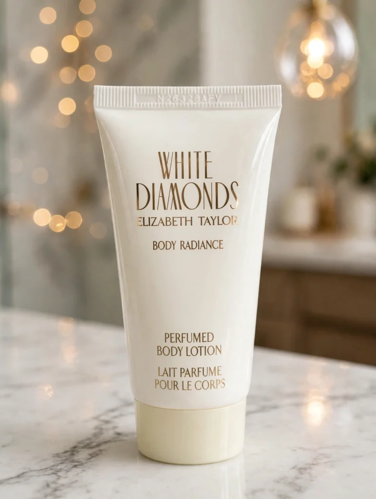 Elizabeth Taylor White Diamonds Body Radiance lotion tube